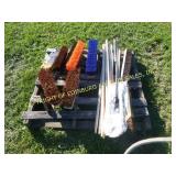 PALLET OF BROOMS AND HANDLES