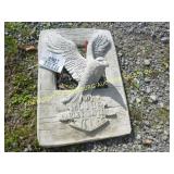 HARLEY DAVIDSON EAGLE CONCRETE LAWN ORNAMEN