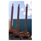 Qty.3 Flatbed Log Bunks