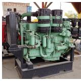 Gm Diesel Motor, Mounted On Stand