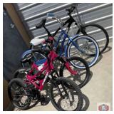 bicycles Lot of (4pcs) assorted children and