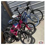bicycles Lot of (4pcs) assorted children and