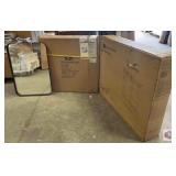 mix Lot of (3 pcs) assorted cabinets and mirrors,