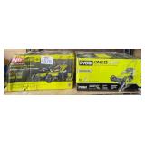 RYOBI Lot of (2 pcs) assorted RYOBI lawnmowers,