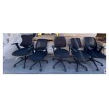 mix office chairs Lot of (5 pcs) assorted office