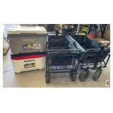 mix Lot of (4 pcs) assorted wagons and coolers,