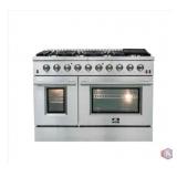 double oven gas range Lot of (1 pcs) Forno48 in.