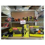 RYOBI, RIDGID Lot of (10 pcs) assorted RYOBI,