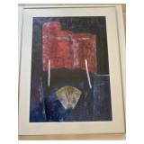 Two Pillars, mixed media size 27 3/4in wide and