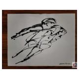 Jorge Flores Athlete. Speed ice skater. Back side