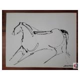 Jorge Flores Horse Movement study. Size 26x20".