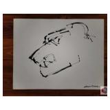 Jorge Flores. Panther. Deer. Size 26x20" and