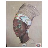 W.M. Otto African American artist. Portrait of a