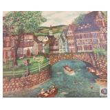 Rowboats Serigraph 37" wide x 32" high serigraph