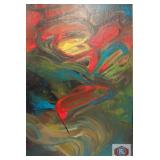 Original Acrylic on Canvas signed by muralist