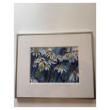 Daisies, watercolor size 24 1/4in wide and 20 1/4
