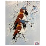 Max Karp -  2 Snowbirds Artist Max Karp (1916-