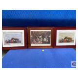 Framed gaucho prints (3) by Florencio Molina
