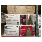 Lot of 3 Christmas trees 6.5 ft ,  7.5 ft and 9ft