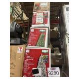 Lot of 4 Christmas trees(2)  7.5 ft , (1) 6.5 ft