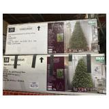 Lot of 2 Christmas trees 7.5 ft eastcastle and