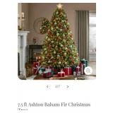 Lot of 2 Ashton 7.5 balsam fir led prelit tree