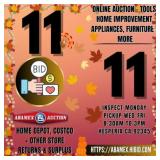 Save the date next auction date Nov 11th at 10AM