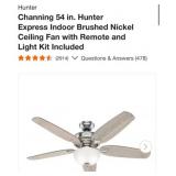 4 pcs new Hunter Channing 54 in. Hunter Express