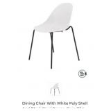 2 cases with 4 pcs each Dining Chair With White