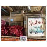 26 pcs mix (18) Christmas signs + (8) garlands