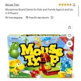 50 pcs new Mousetrap Board Game for Kids and
