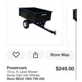 (1) Powercare 10 cu. ft. Lawn Mower Dump Cart