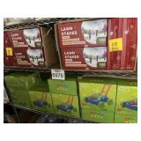 52 pcs total (36 lawn stakes ) 16 bubble toys