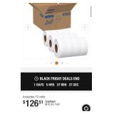 10 cases of 12 rolls White Jumbo Roll Commercial