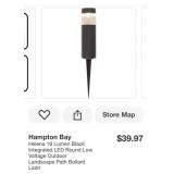 20 pcs new Hampton Bay Helena 19 Lumen Black