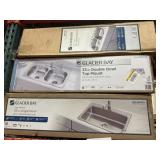 3 pcs glacier bay sinks