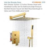 3 pcs new valve included Rain Shower System 12