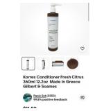 10 cases of 12 pcs Korres Conditioner Fresh