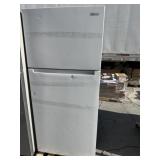 White refrigerator 2 doors ( dented and scratched)