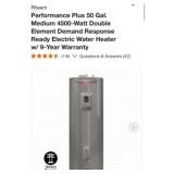(1) Performance Plus 50 Gal. Medium 4500-Watt
