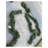 5 pcs. (3) garlands 10 ft with lights (2) w