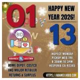 Happy New Year - Next Auction Date Jan 13th 10AM