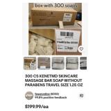 10 cases of 300 CS KENETMD SKINCARE MASSAGE BAR