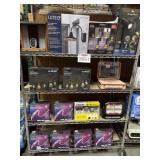 Assorted lights contents on the shelf