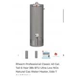 (1) Rheem Professional Classic 40 Gal. Tall