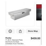 (1) Husky 71.36 in. Diamond Plate Aluminum Full