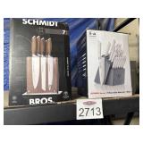 Lot of 2 knife sets