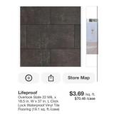 190 sq ft Overlook Slate 22 MIL x 18.5 in. W x 3