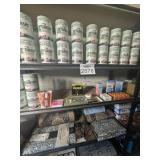 Assorted Items Content on Shelf