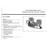 24 pcs Two Handle Bath Faucet, Drilled for Pop